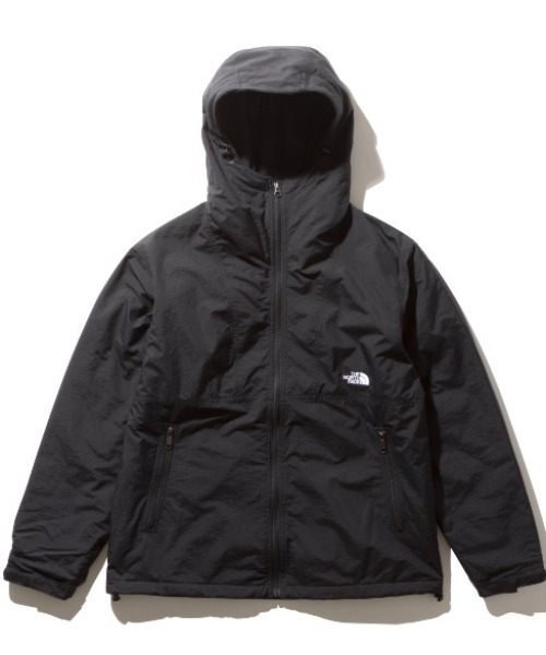 美品　黒 THE NORTH FACE ノース フェイス ジャケット COMPACT NOMAD JACKET ナイロンジャケット 中綿 撥水 防風