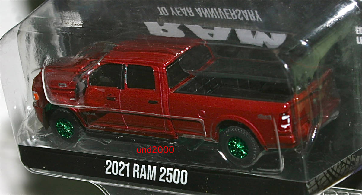 Greenlight 1/64 2021 ラム 2500 グリーンマシーン グリーンライト ダッジ Dodge トラック 10 Years of Ram Trucks Anniversary Collection_画像4