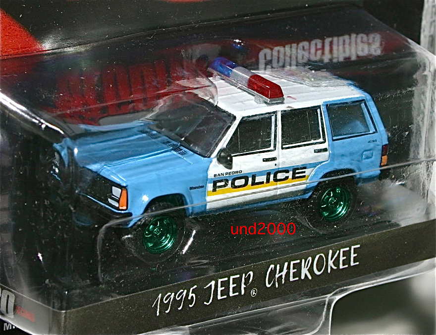  rare che chair Greenlight 60se can z1/64 1995 Jeep Cherokee Jeep Cherokee Police Police car green machine green light 