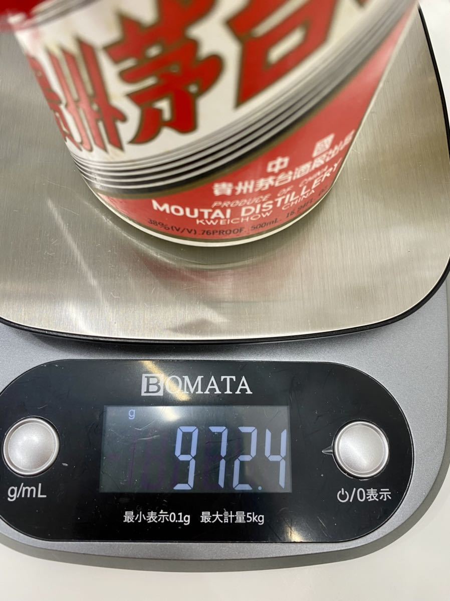 未開栓 貴州茅台酒 マオタイ酒 天女ラベル 38% 500ml 箱付き 中国酒