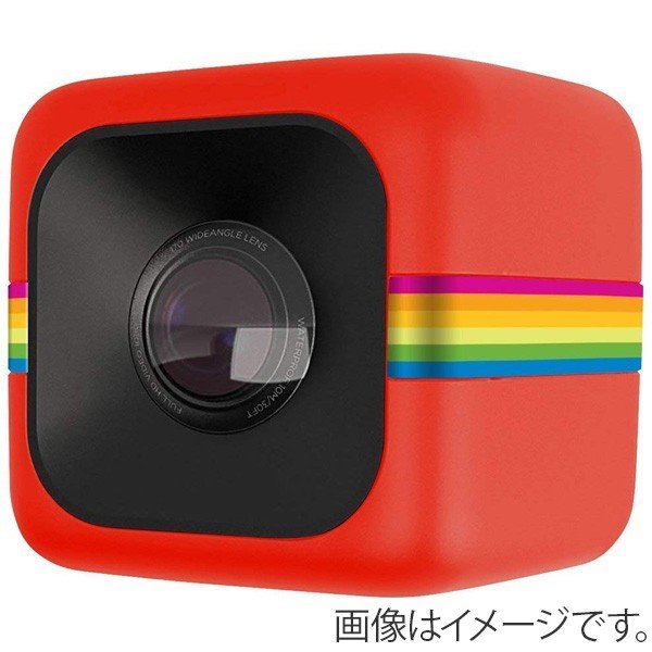 0129 Polaroid ポラロイド POLC3 キューブ HD デジタルビデオアクションカメラレッドの画像1