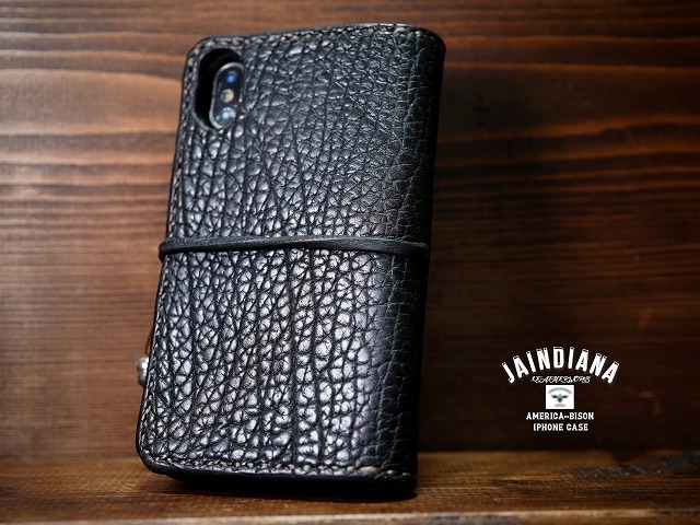 展示品アウトレット】ブラックパイソンiPhoneX・XSケース 手縫い 展示品アウトレット】ブラックパイソンiPhoneX・XSケース 手縫い