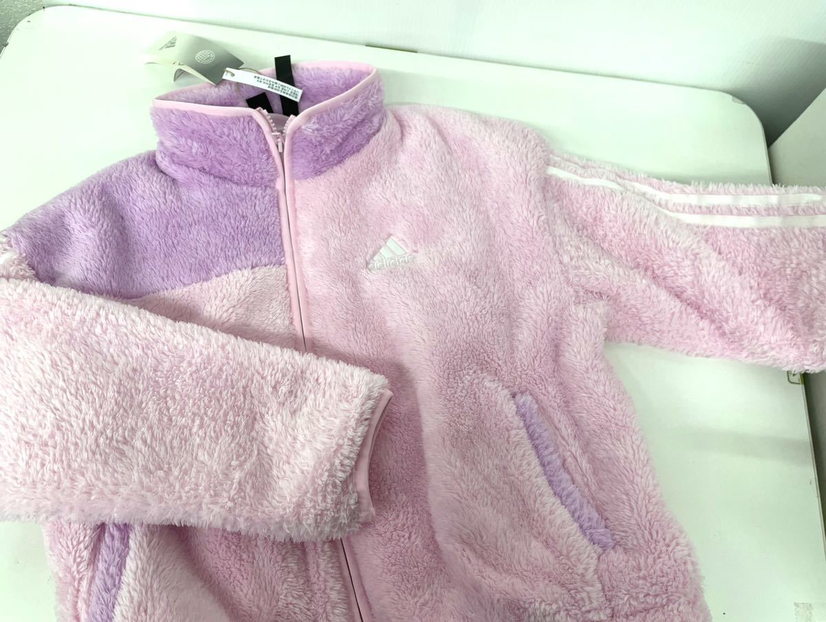  new goods # Adidas adidas Kids .... jacket 150 pink × purple HM9585 warm 