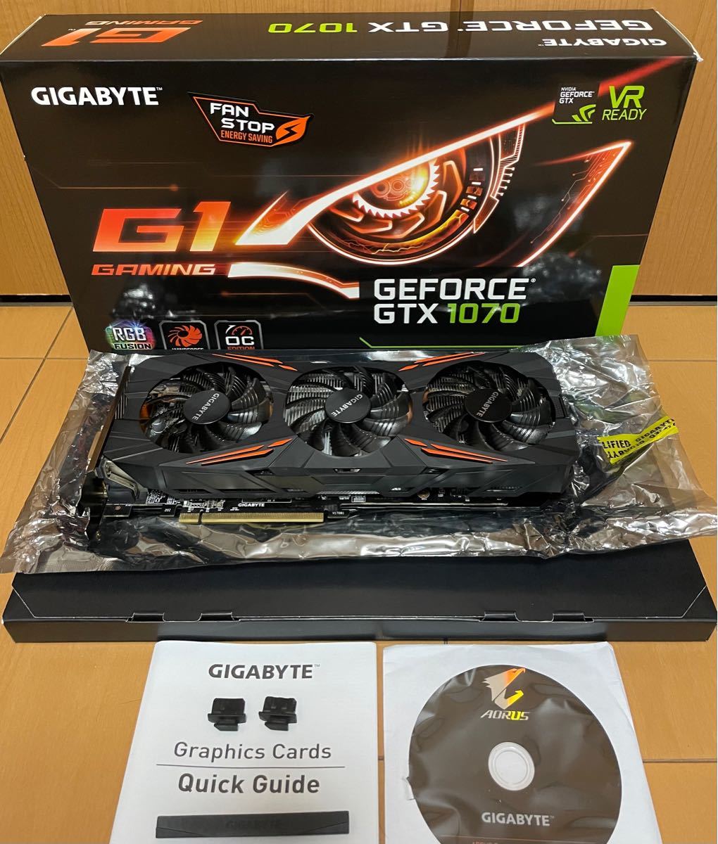 動作確認済】GIGABYTE GV-N1070G1 GAMING-8GD GTX1070｜Yahoo!フリマ