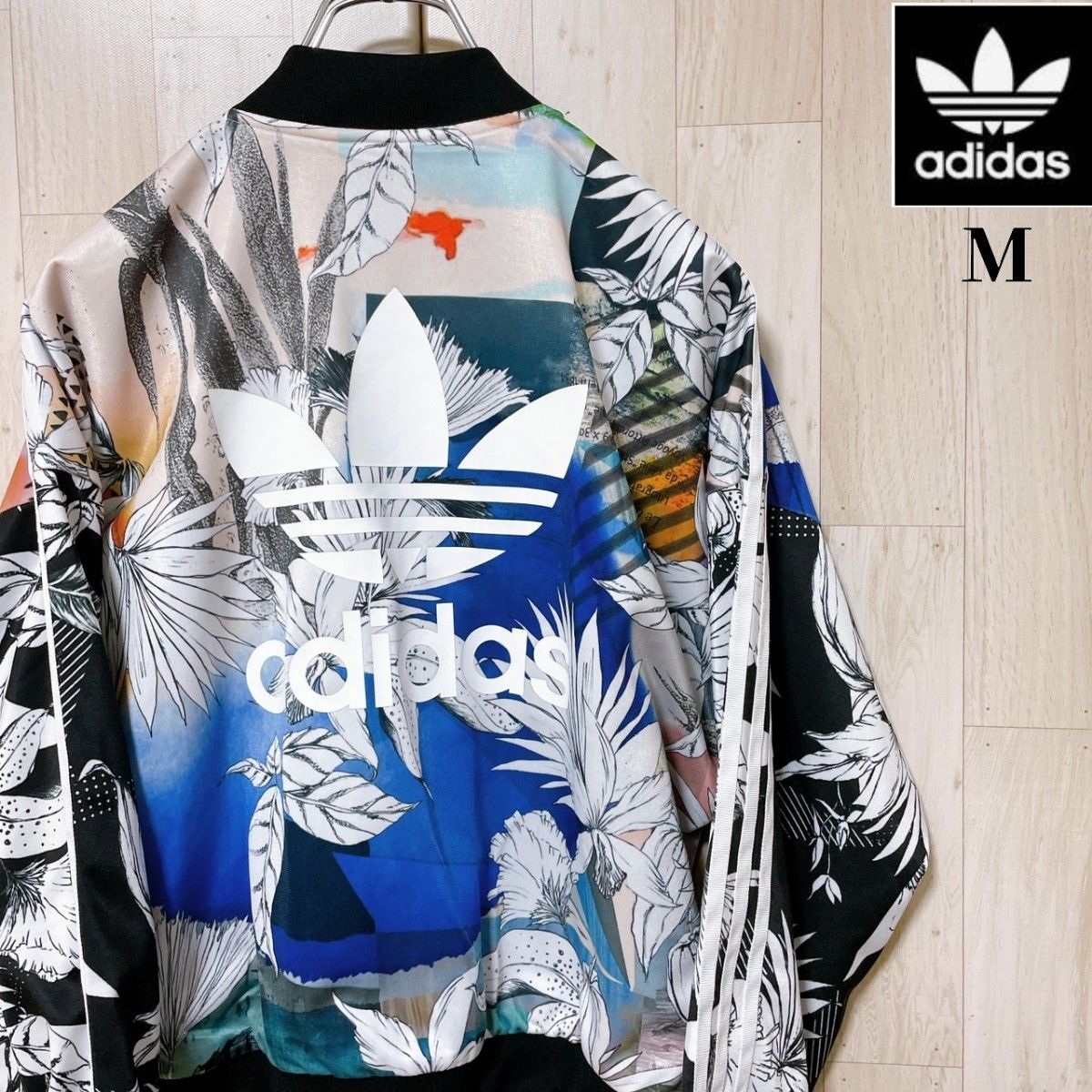 おすすめ特集 adidas アディダス 水彩画 ドルマンスリーブ ジャージ L