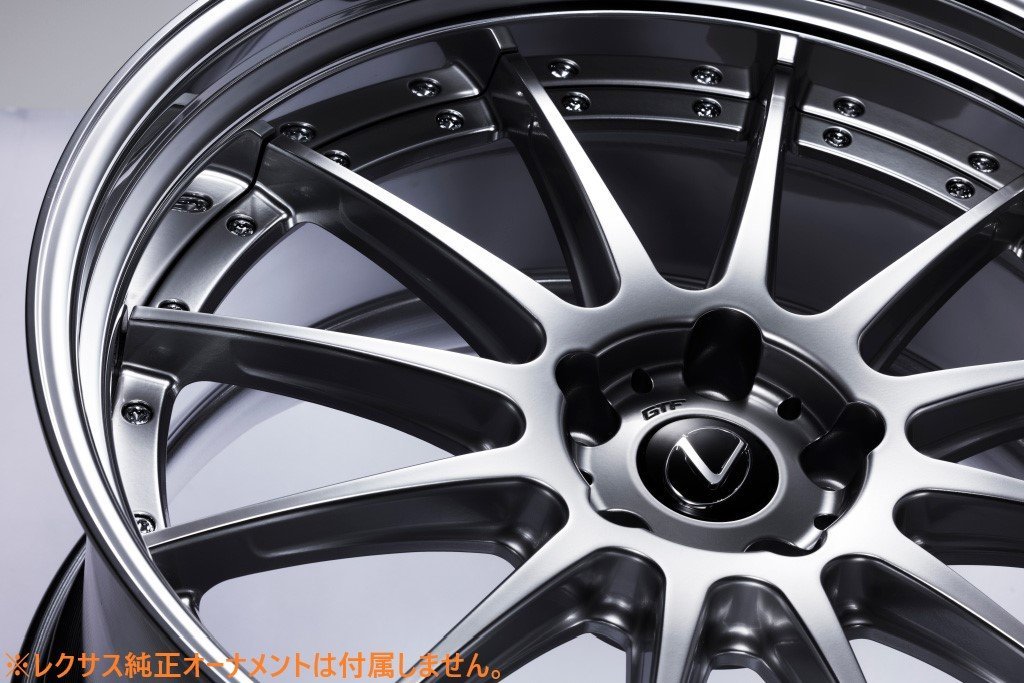 【M's】 AIMGAIN GTF ホイール 4本セット ハイパーブラック 21インチ 9.5J 5穴 オーダーインセット エイムゲイン アルミホイール 2piece_画像2