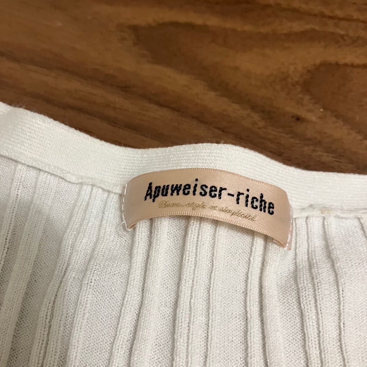 Apuweiser-riche アプワイザーリッシェ モール刺繍カーディガン Apuweiser-riche アプワイザーリッシェ モール刺繍カーディガン
