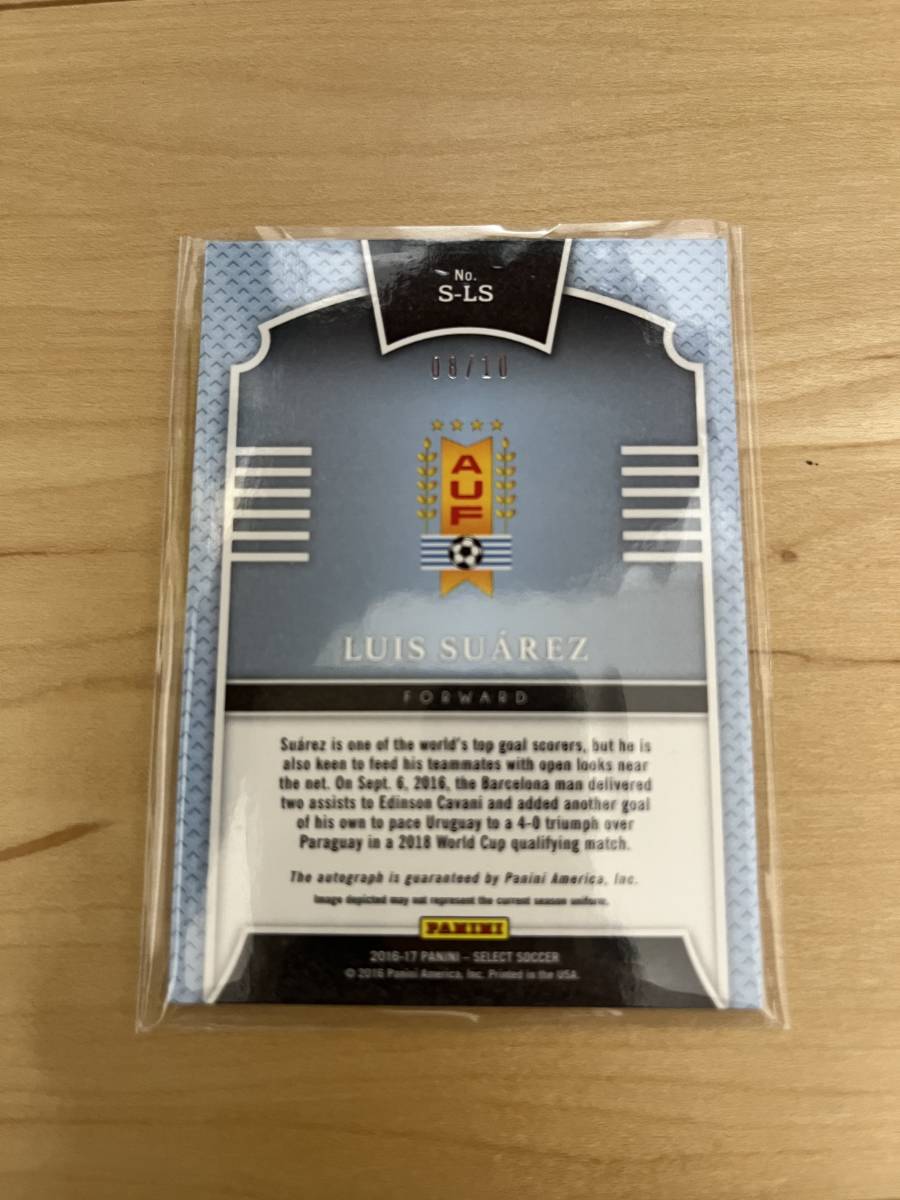 ルイス・スアレス 2016−17 PANINI SELECT 直筆サイン ダイカット 25