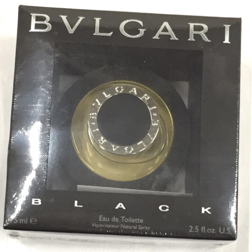 1円 新品 ブルガリ ブラック BLACK オードトワレ EDT 75ml 香水 未開封 未使用品 BVLGARI_画像3