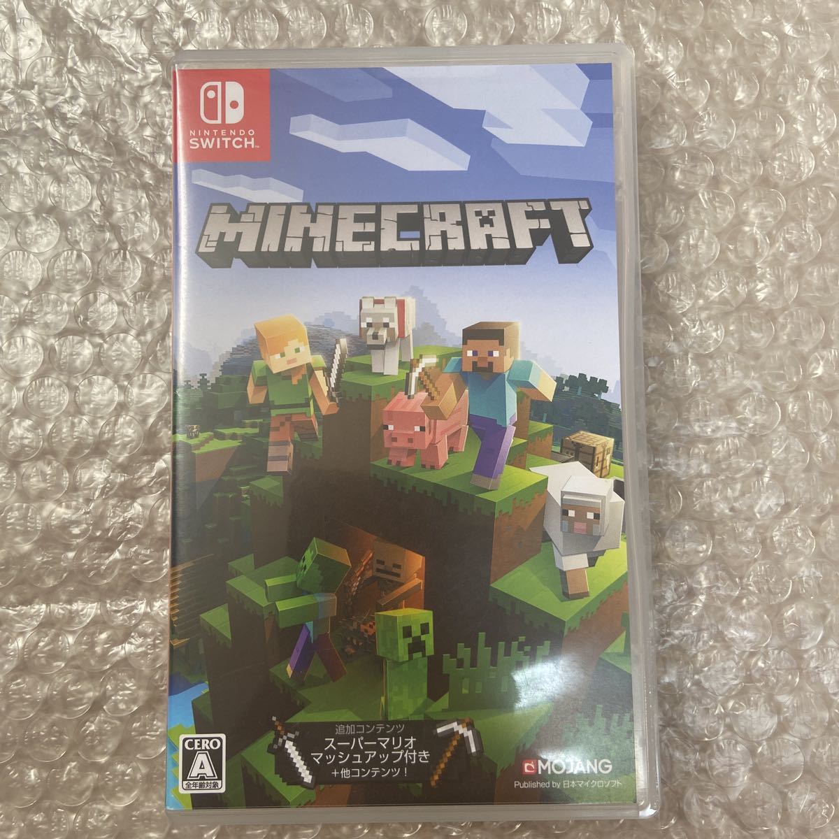 美品 マインクラフト Nintendo Switch ニンテンドースイッチ ゲームソフト Minecraft カセット RPG マリオ ゼルダの伝説 有機ELモデル PS5_画像1