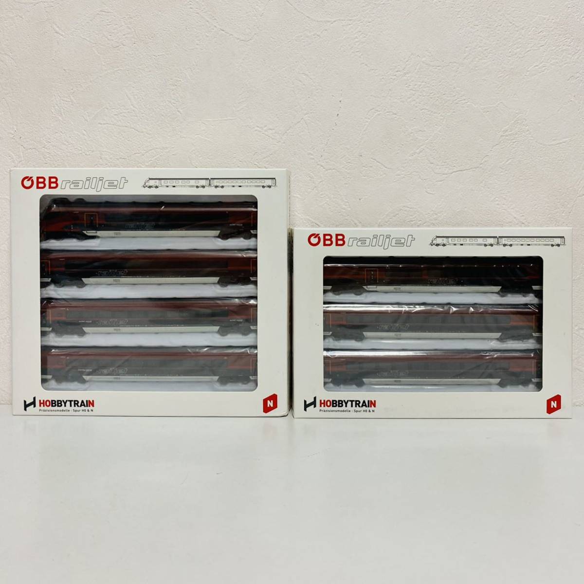極美品】HOBBYTRAIN ホビートレイン OBB railjet レールジェット 基本4