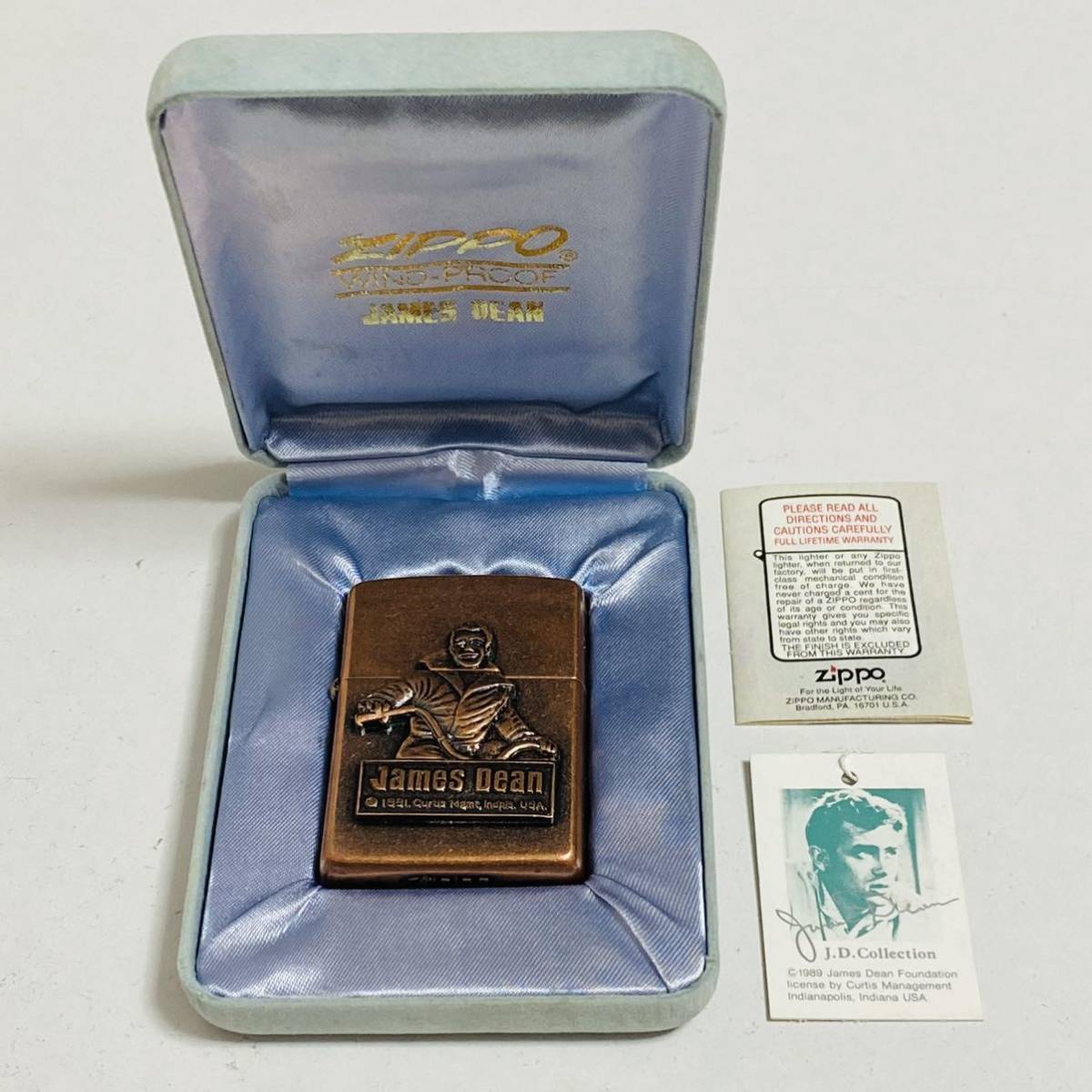 美品】Zippo ジッポー James Dean ジェームス・ディーン ブロンズ 1992