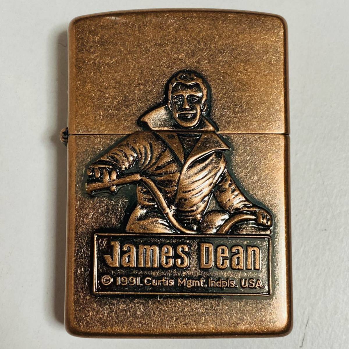 美品】Zippo ジッポー James Dean ジェームス・ディーン ブロンズ 1992