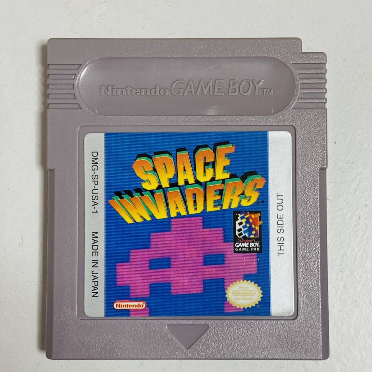 【中古品】Nintendo 任天堂 GAME BOY ゲームボーイ SPACE INVADERS スペースインベーダー 海外版 ソフト_画像3