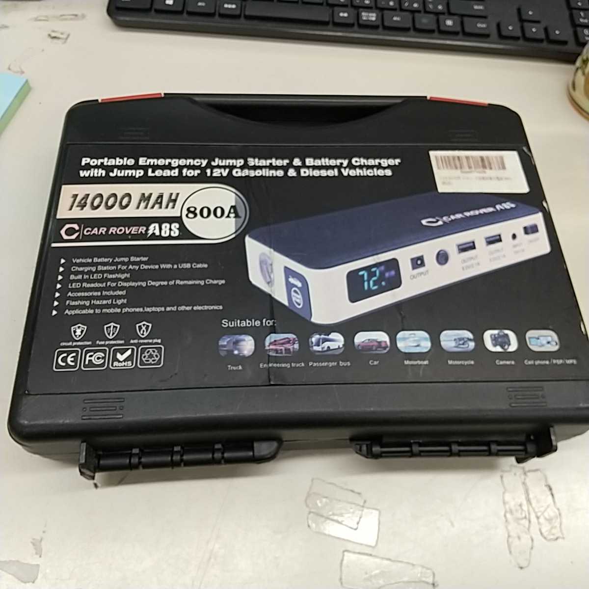 2 ジャンプスターター14000mAh モバイルバッテリー 車用エンジンスターター60C放電率最大電流 800A 8S_画像8