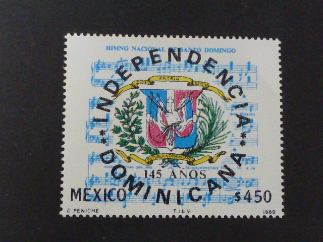 A-171  メキシコ切手 ドミニカ独立１４５周年 １９８９年の画像1
