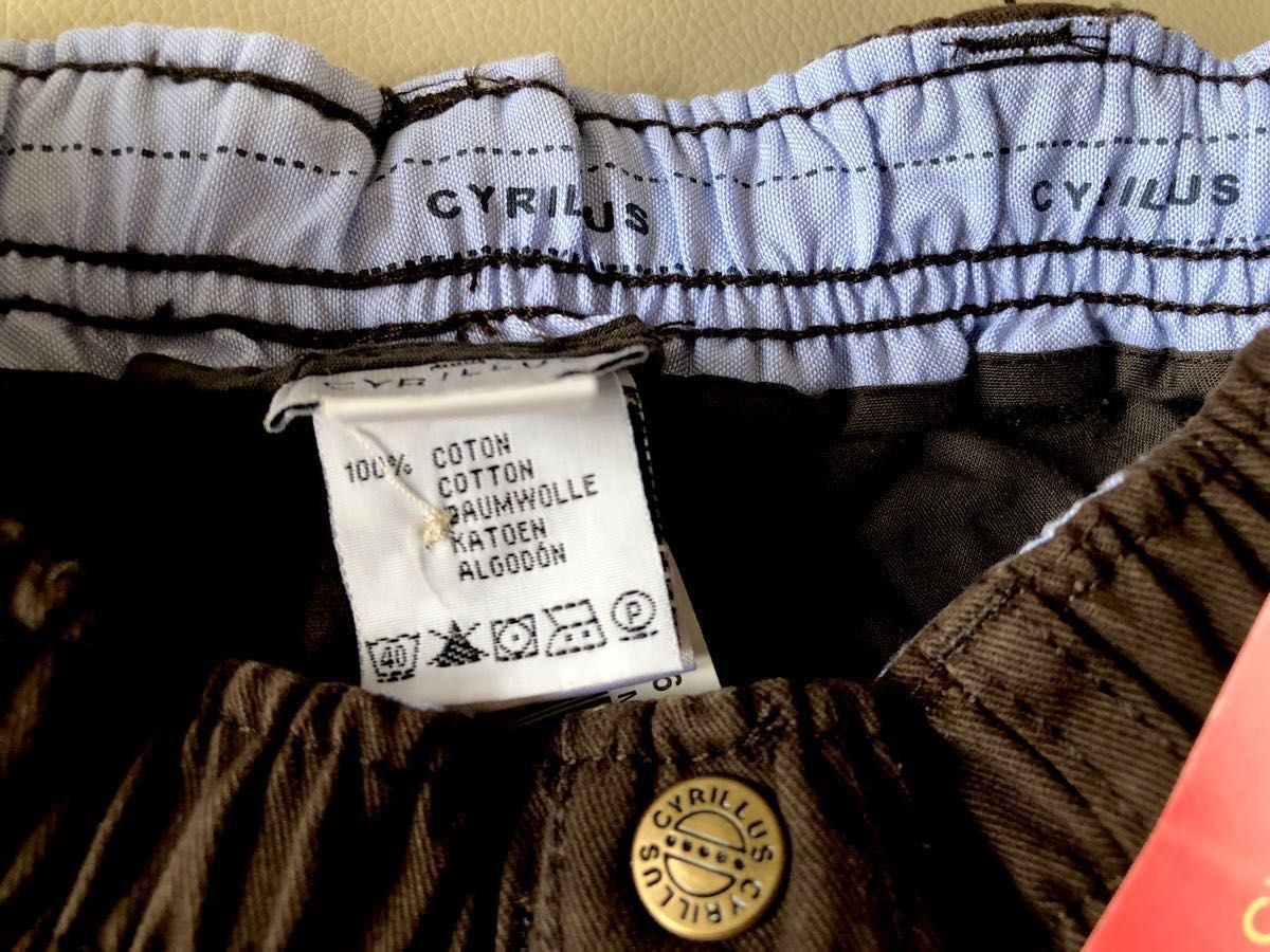 未使用タグ付き シリリュス CYRILLUS フランスブランド ボトムス 綿パンツ 長ズボン 150サイズ 12歳前後
