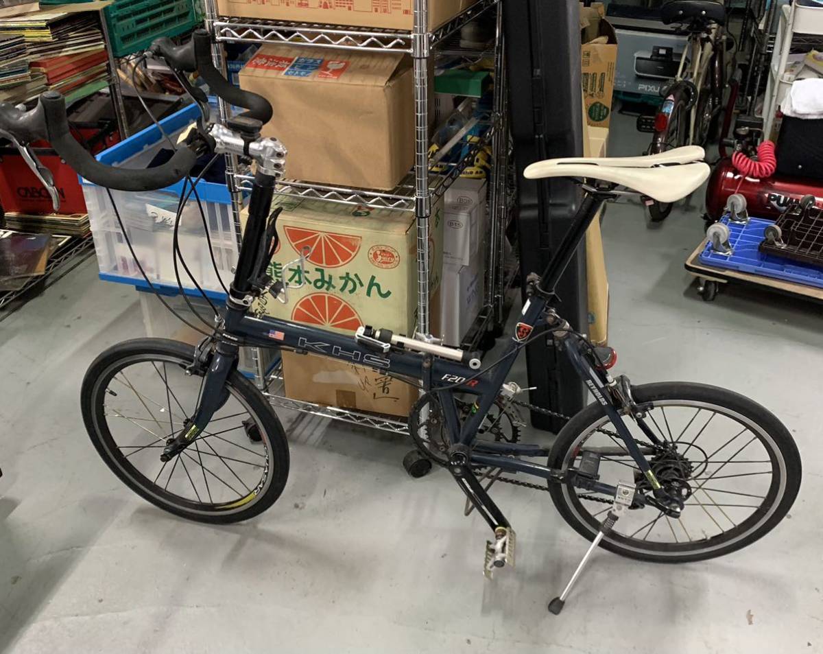 本物保証! 折りたたみ自転車 ミニベロ 18段変速 KHS F-20R oabmg