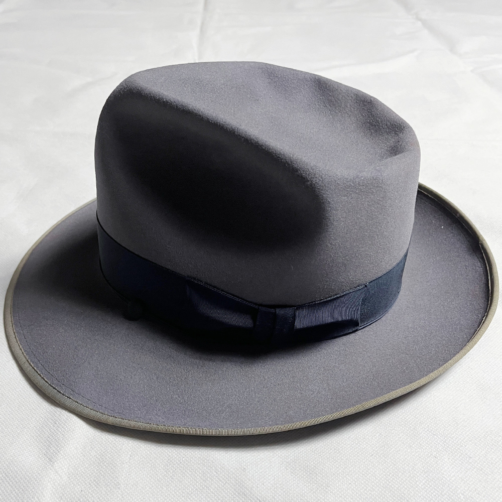 超レア色! 40's STETSON 58CM STETSONIAN ステットソニアン ステットソン ネイビー VINTAGE HAT ヴィンテージ ハット WHIPPET ウィペット_画像3