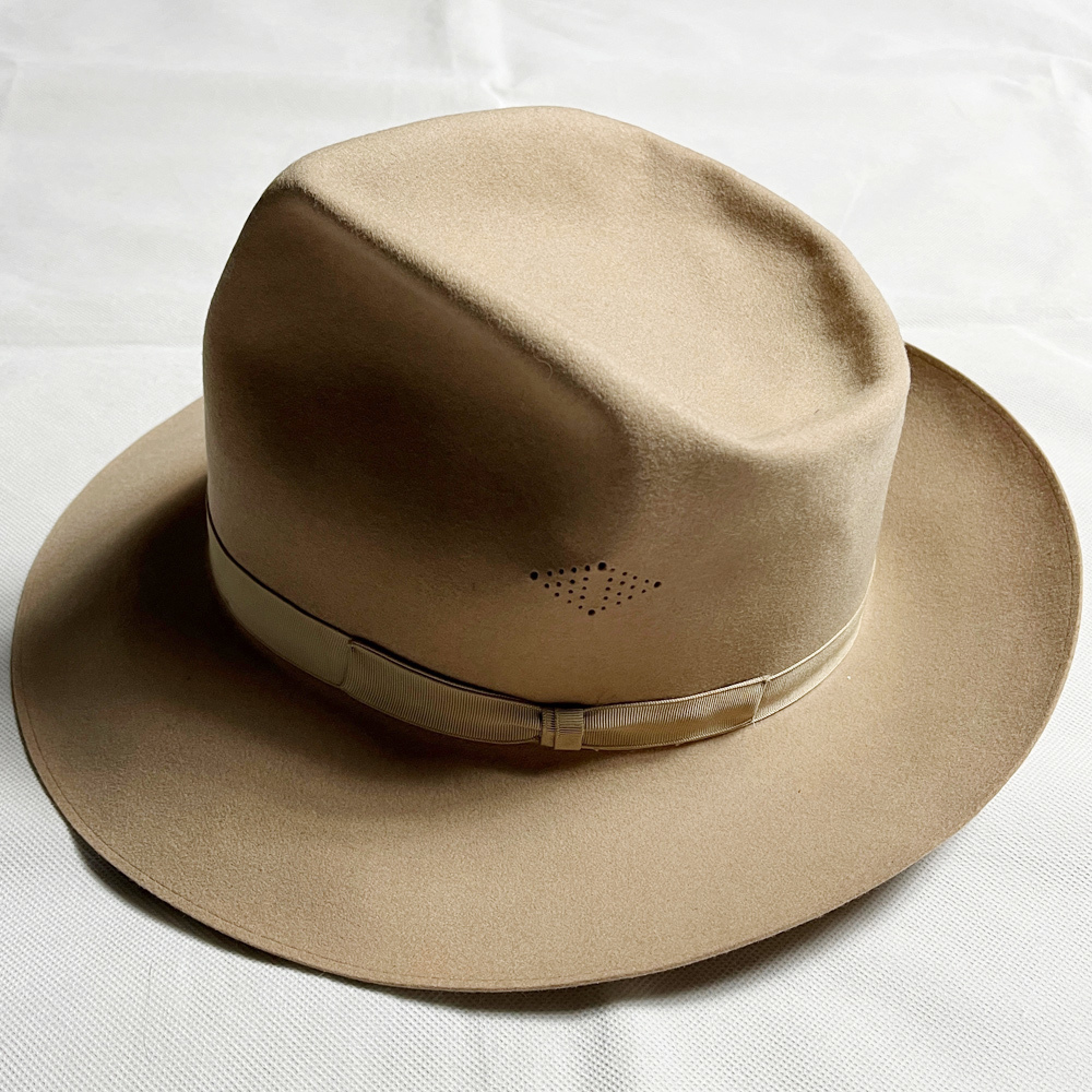 超レア! 40's STETSON 59CM PLAYBOY プレイボーイ ステットソン MINT ミント ベージュ ワントーン VINTAGE HAT ヴィンテージ ハット BEIGE_画像3