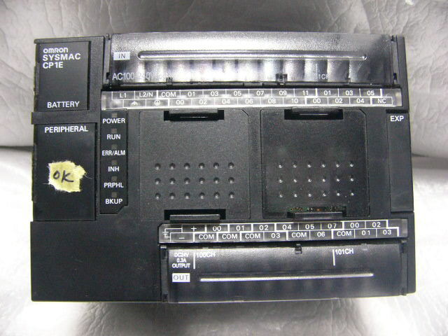 ☆未使用に近い☆ OMRON PLC 30点入出力CPU装置 CP1E-N30DT- ☆未使用に近い☆ OMRON PLC 30点入出力CPU装置 CP1E-N30DT-