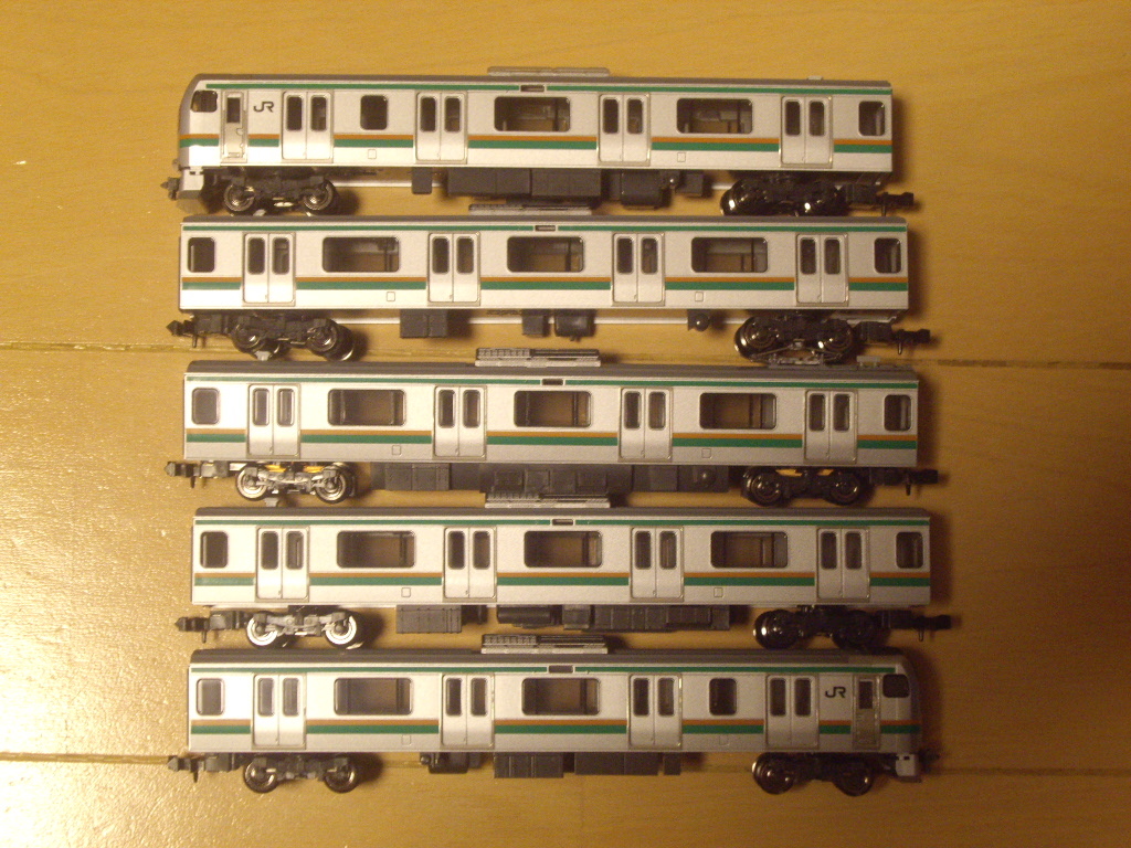 tomix E217系 東海道線色 5両セット 品番92867 動力車動作・ライト点灯確認済み_画像1