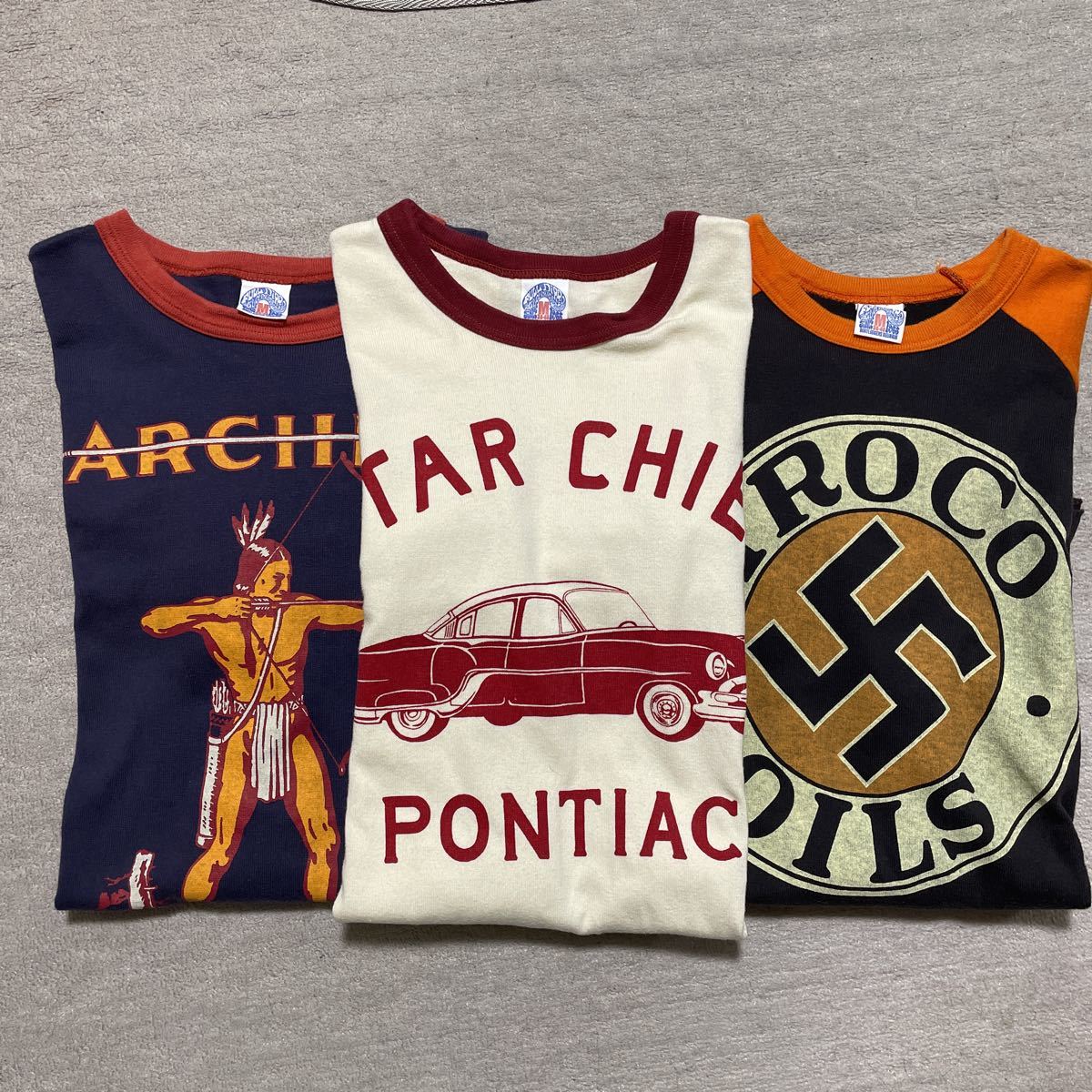 ヤフオク! - ブートレガーズ 長袖(9分袖)Tシャツ3枚セット サイズM...