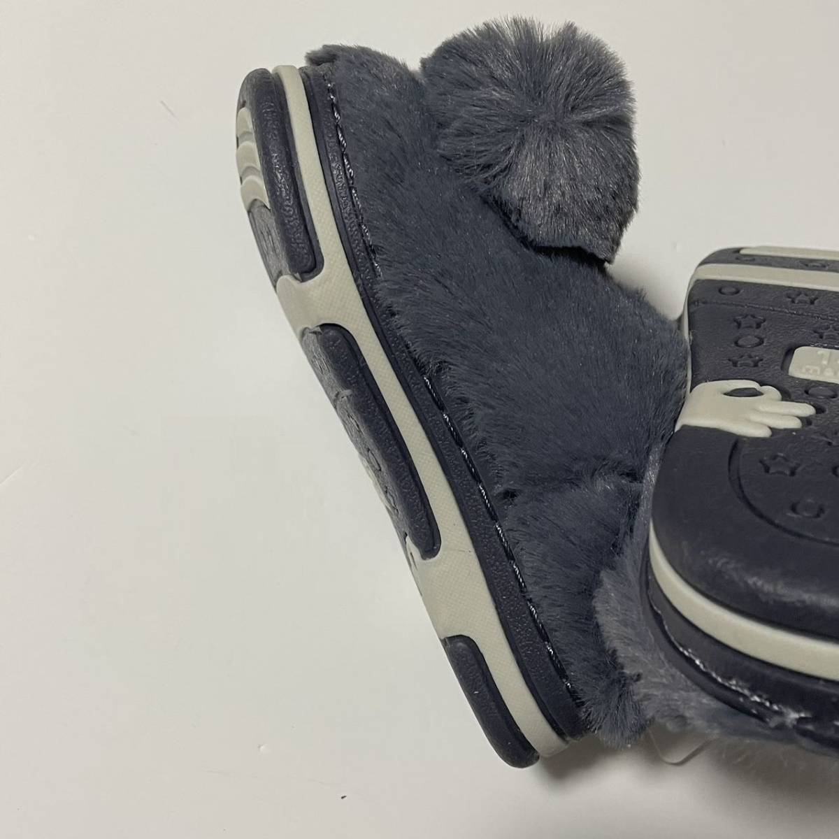 for children slippers interior winter pretty Duck Kids for slippers light weight protection against cold slip prevention warm ... shoes 14-15cm gray 