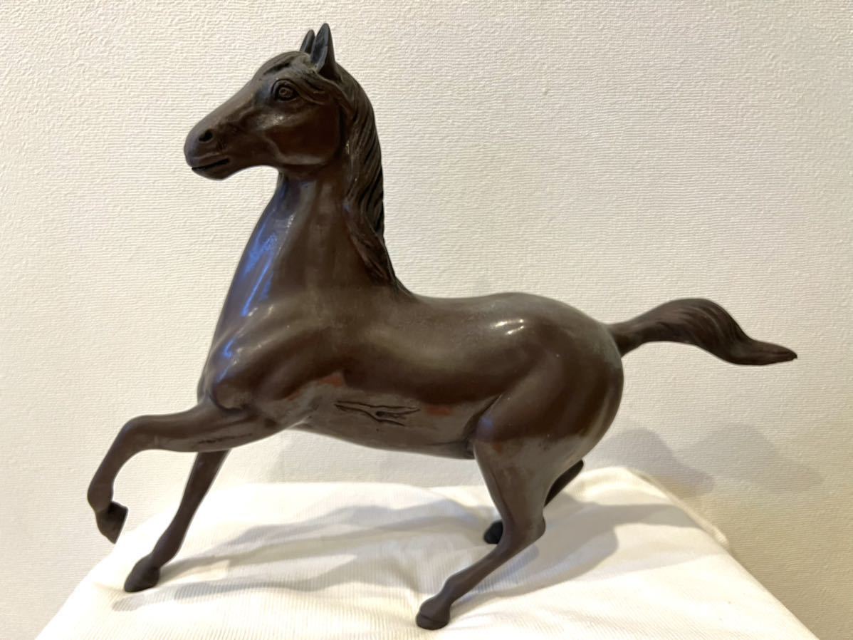 銅製 古銅製 銅器 馬 置物 馬の置物