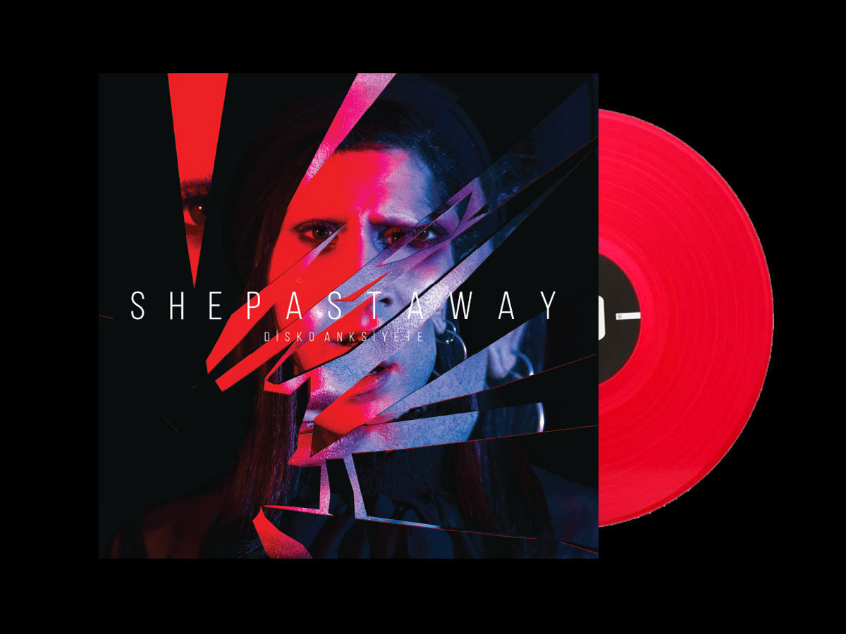 She Past Away - Disko Anksiyete LP (Limited Edition Red / Violet Vinyl) Fabrika Records Cold Dark New Synth Wave/Gothic/ Post Punk_画像2