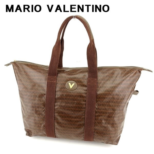 最新入荷 マリオ ヴァレンティノ トートバッグ ボストンバッグ レディース ロゴマーク ブラウン 中古 その他 最新入荷 マリオ ヴァレンティノ トートバッグ ボストンバッグ レディース ロゴマーク ブラウン 中古 その他