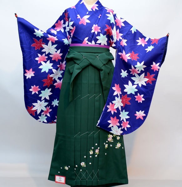 日本未発売】 着物袴セット ジュニア用へ直し135cm~143cm 百花斉放