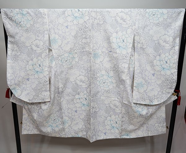  two shaku sleeve kimono single goods brand new bonheur saisonsbon-ru season kimono height is short .. light purple graduation ceremony new goods ( stock ) cheap rice field shop NO38258-3