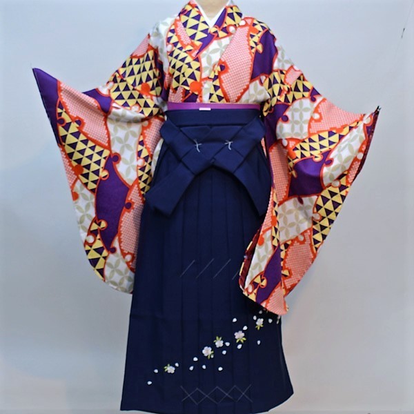 素敵な 着物袴セット ジュニア用へ直し 135cm～143cm 豪華絢爛 新品