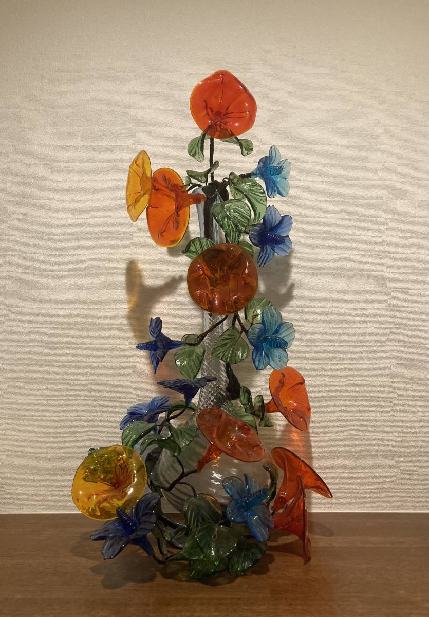 Yahoo!オークション - 中古 琉球ガラス 朝顔 花瓶 花器 沖縄 Yahoo!オークション - 中古 琉球ガラス 朝顔 花瓶 花器 沖縄
