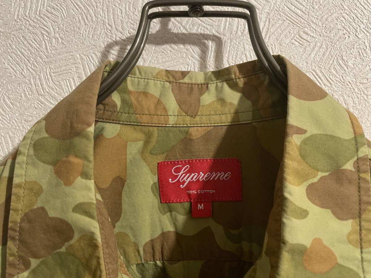 ◯ Supreme ダックハンターカモ シャツ ジャケット / シュプリーム ユーティリティ カモフラ 迷彩 S Mens #Sirchive