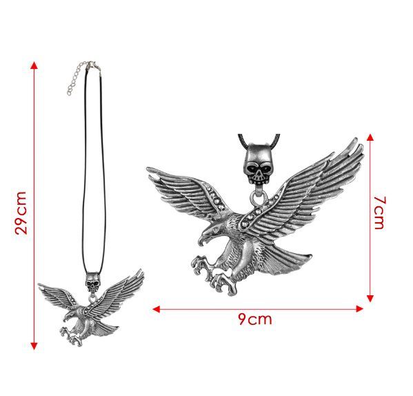  room mirror decoration mirror accessory mirror charm Skull skull Eagle necklace pendant Vintage retro Harley 