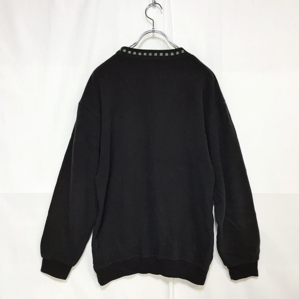 【人気】 VALENTINO COUPEAU/バレンチノ クーポー ロゴ刺繍 トレーナー スウェット トップス ブラック サイズL/S4792_画像3