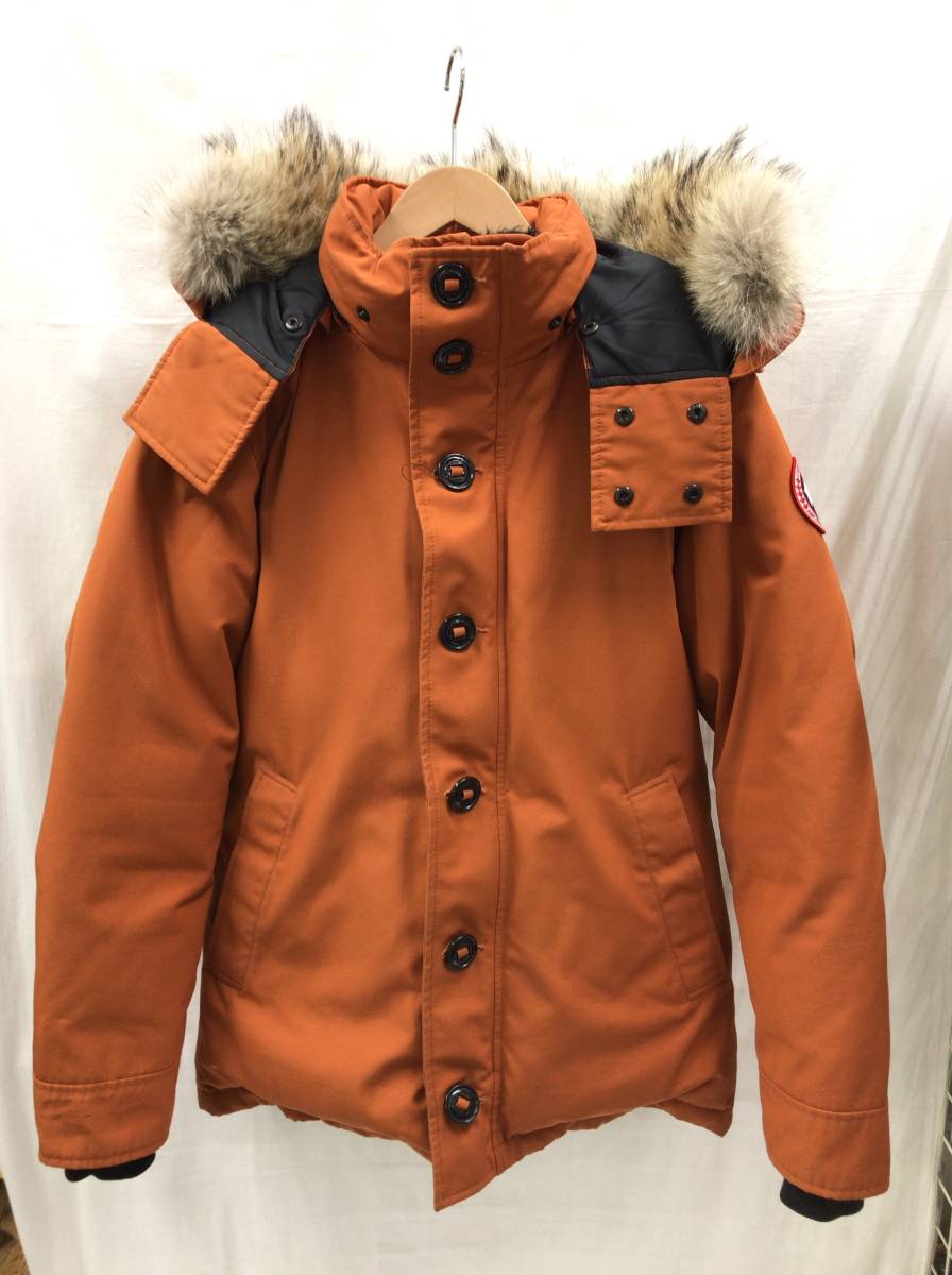 CANADA GOOSE カナダグース ダウンジャケット オレンジ メンズ Sサイズ