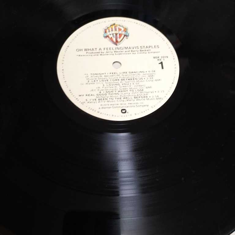 MAVIS STAPLES OH WHAT A FEELING Warner Bros.　Records 1979 Muscle Shoals Sound Studios,Roger Hawkins Backvocals:Brandye _画像4