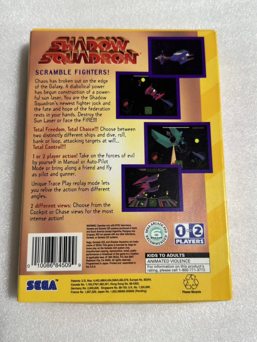 Genesis32X SHADOW SQUADRON 北米版スーパー32X ステラアサルト Genesis32X SHADOW SQUADRON 北米版スーパー32X ステラアサルト