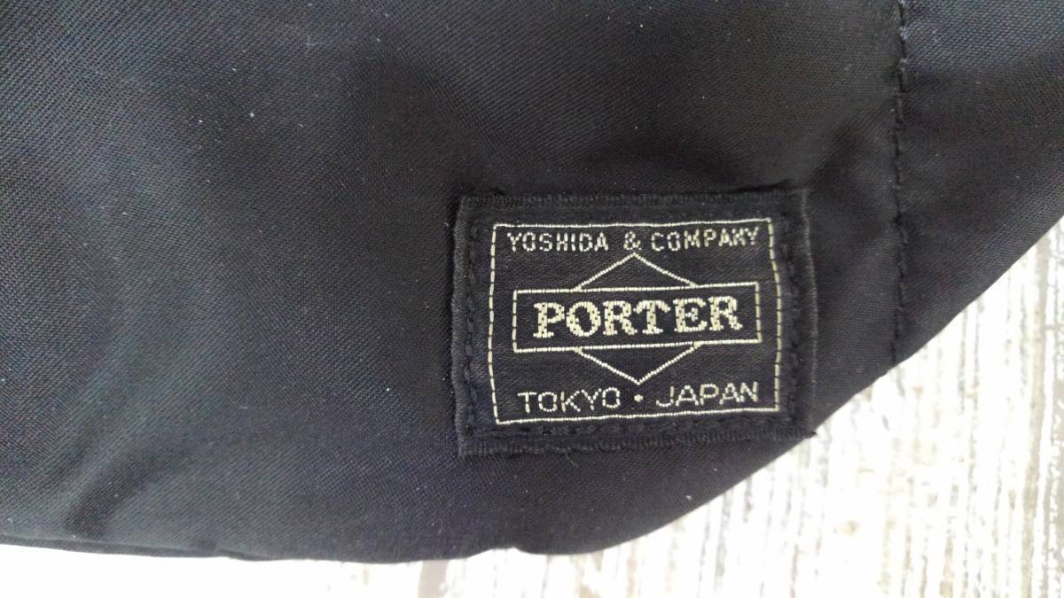 500円引きクーポン】 T624-182♪【60】PORTER ウエストバッグ ブラック