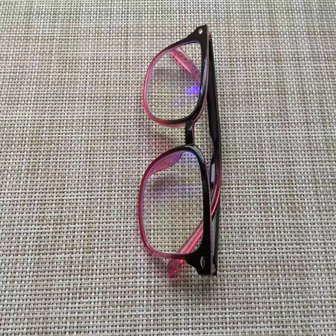 【新品】老眼鏡+1.0  ブルーライトカット  リーディンググラス   グラデーションカラー(黑赤）Reading glass