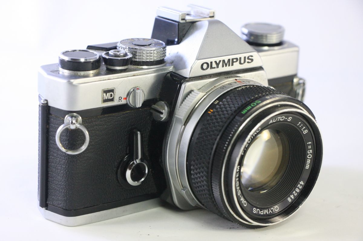 良品★オリンパス OLYMPUS OM-1 MD + OM-SYSTEM F.ZUIKO AUTO-S 50mm F1.8 ★シャッター全速・露出計完動★2879_画像1