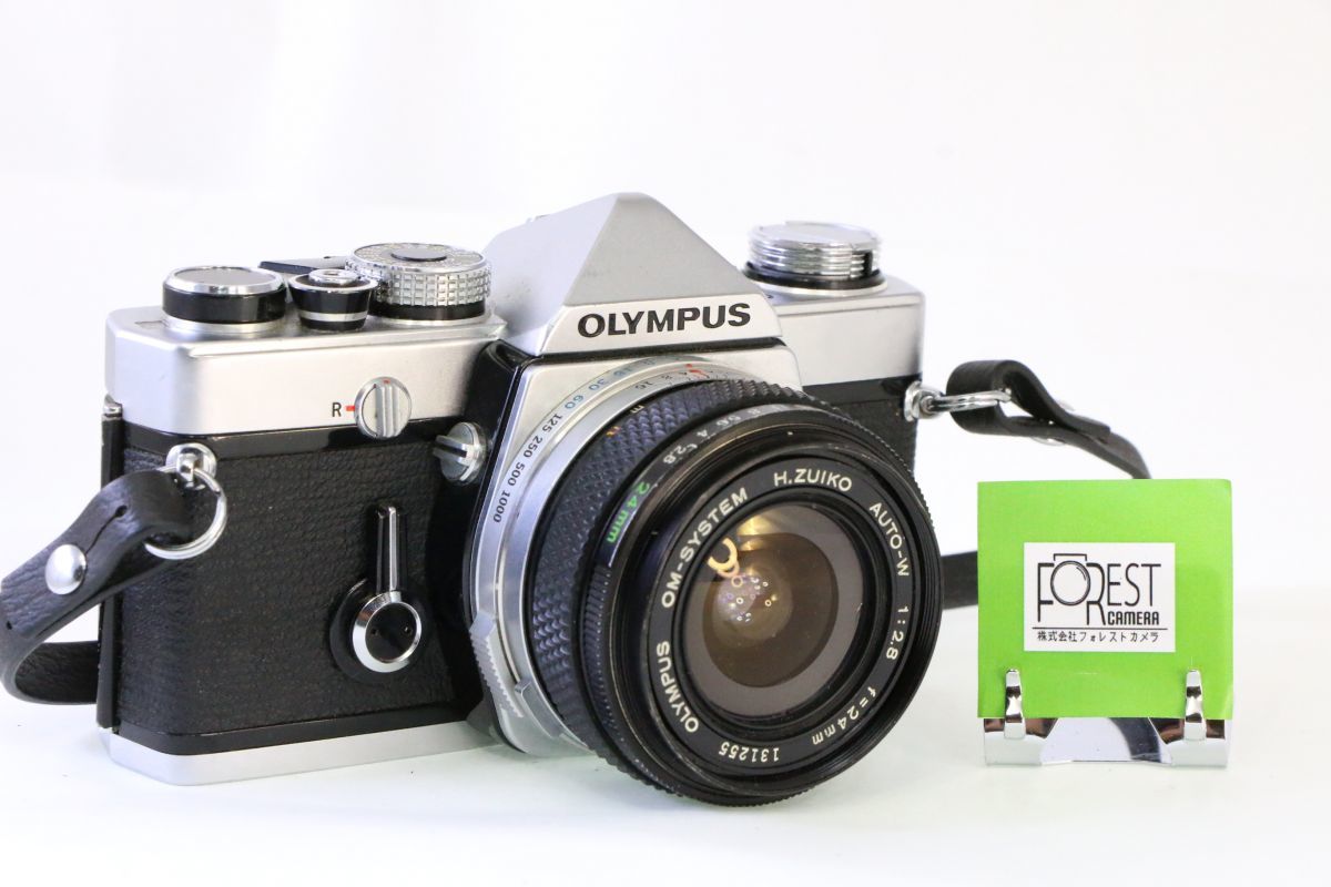 実用□オリンパス OLYMPUS OM-1 ボディ+H.ZUIKO AUTO-W 24mm F2.8