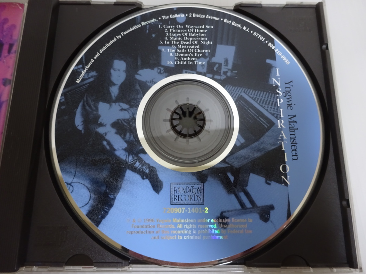 美品の方 Yngwie Malmsteen INSPIRATION CD_画像3
