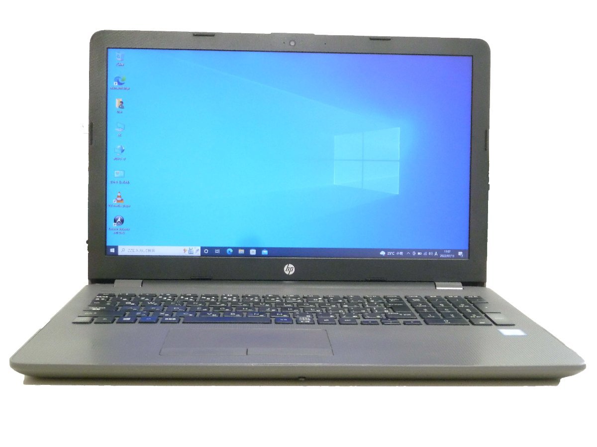 訳あり 無線LAN WEBカメラ搭載 HP 250G6 第7世代 i3 7020U 2.3GHz! 8GB 起動高速 m.2SSD 256GB DVDマルチ Windows10pro 圧迫痕有りw520_画像1