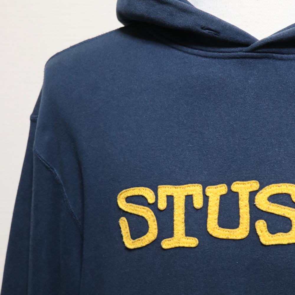 USED品 STUSSY ステューシー 金タグ ワッペンロゴ&刺繍 USED品 STUSSY ステューシー 金タグ ワッペンロゴ&刺繍