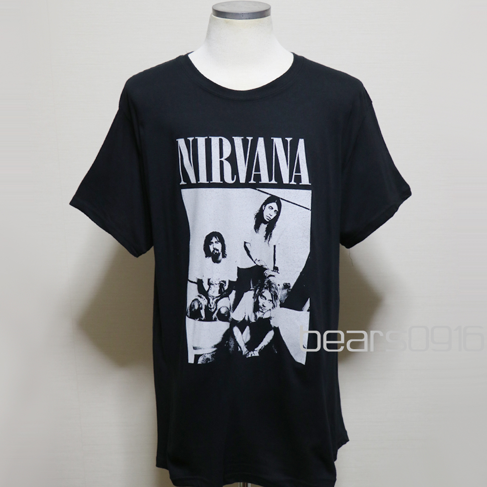 アメリカ購入 新品 NIRVANA ニルヴァーナ Bathroomフォトプリント Tシャツ 黒 XL_画像1