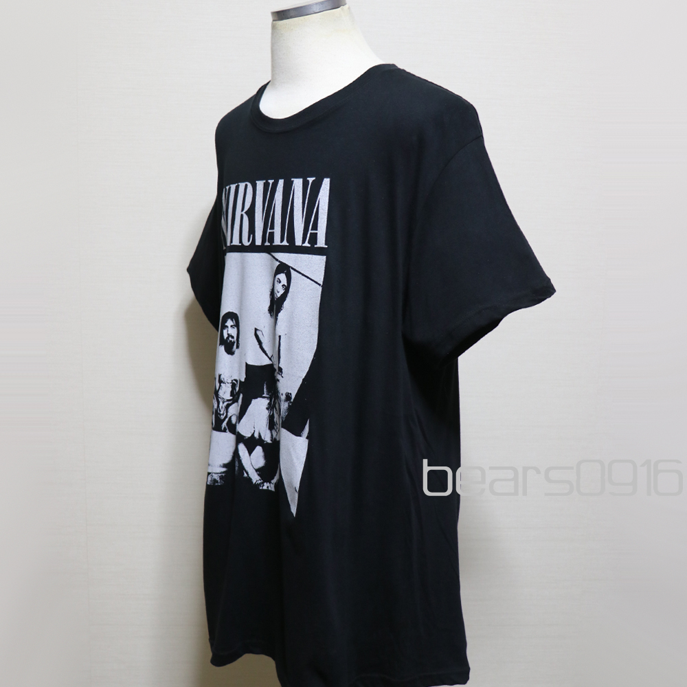 アメリカ購入 新品 NIRVANA ニルヴァーナ Bathroomフォトプリント Tシャツ 黒 XL_画像4